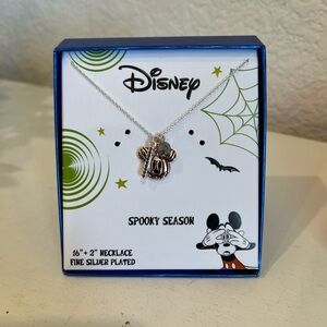 Disney Spooky Mickey Pumpkin Halloween Necklace
